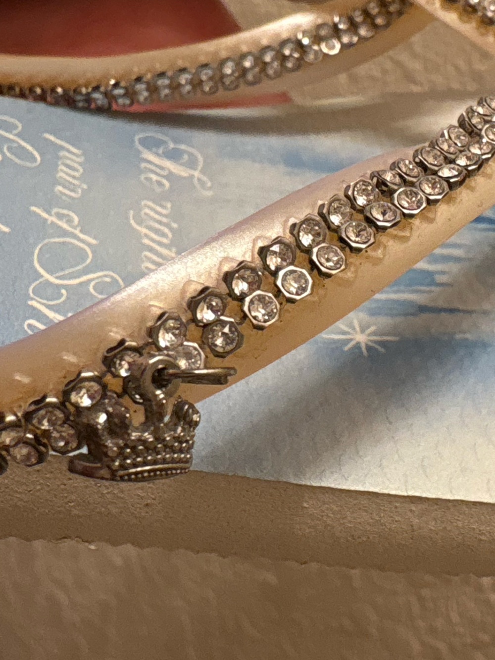 Havaianas Disney Cinderella Light Blue Slim Bridal Swarovski Crystal Sandals - Picture 3 of 7